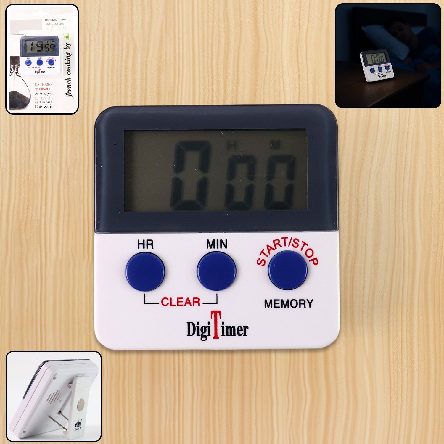 Digital Kitchen Timer with Alarm | Stop Watch Timer for Kitchen | Kitchen Timer with Magnetic Stand |Timer Clock for Study Digital Kitchen Timer with Alarm | Stop Watch Timer for Kitchen | Kitchen Timer with Magnetic Stand |Timer Clock for Study